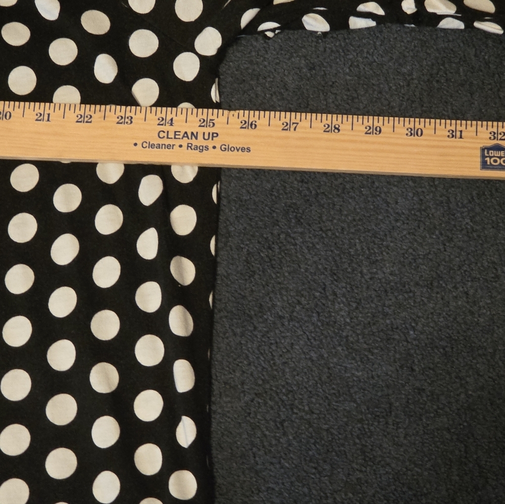 Michael Kors Black and White Polka Dot Blouse Tie Sleeves 1X - Picture 7 of 7